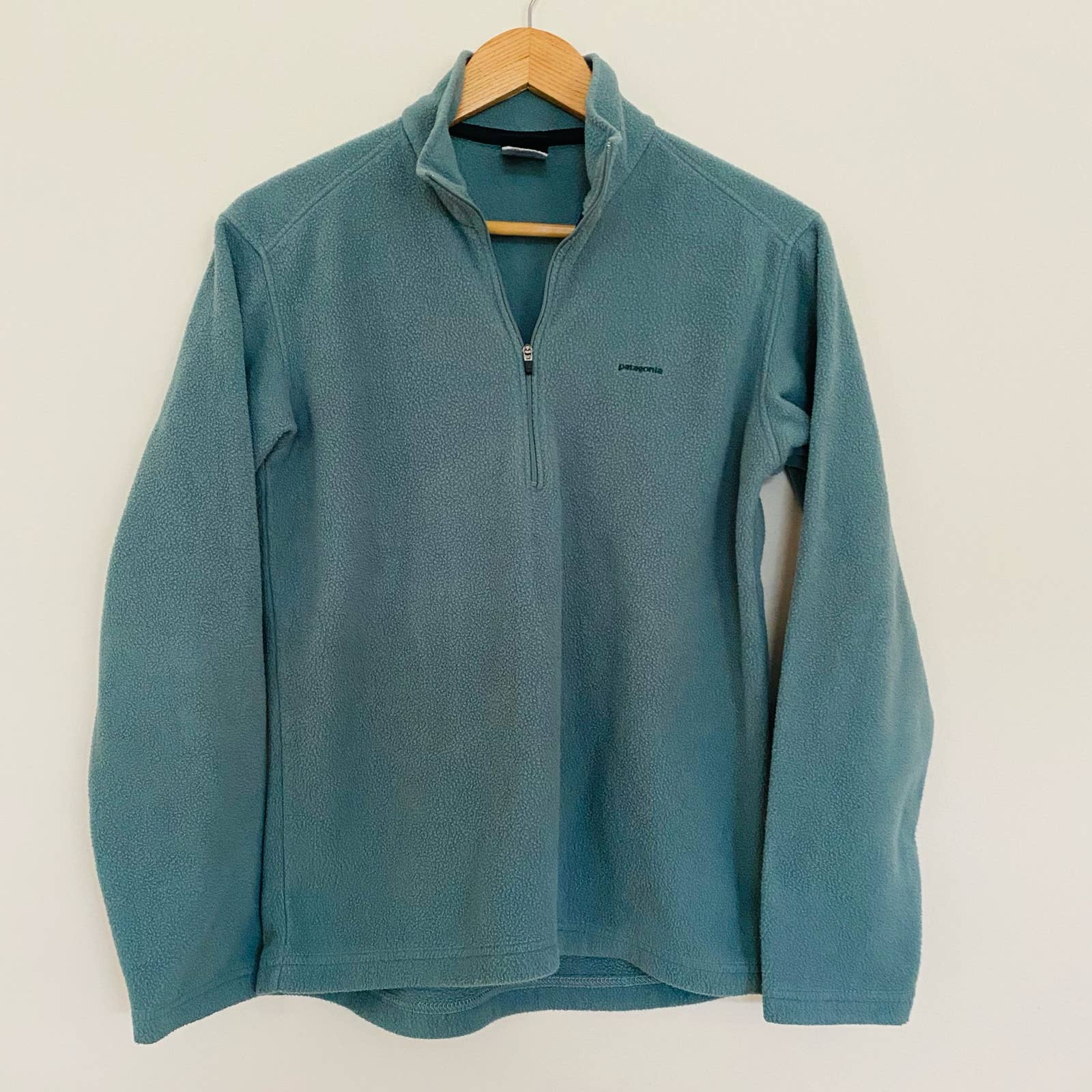 Patagonia Mens Capilene Baselayer Half Zip Fleece Mossy Green Pullover Sz Small
