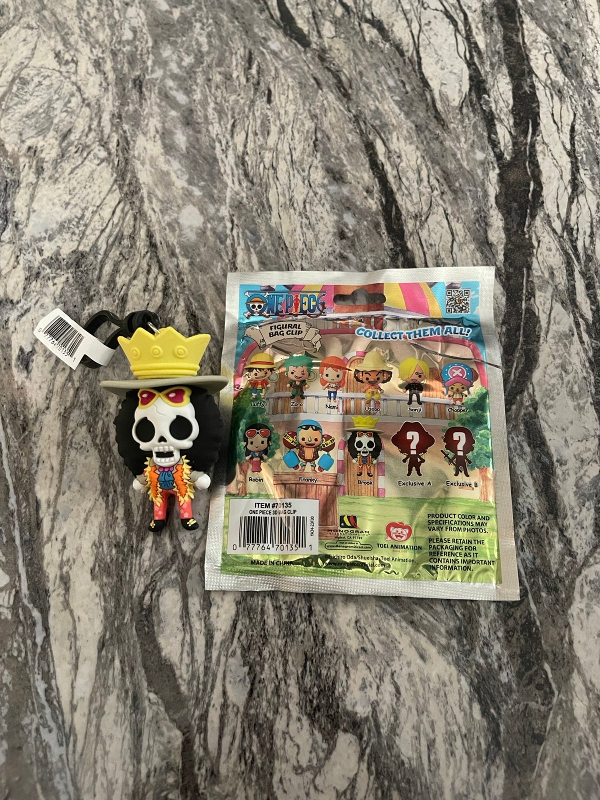 One Piece - Series 1 - Brook - Figural Bag Clip