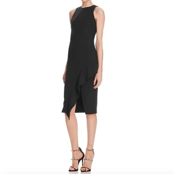 Cinq à Sept Piper Ruffle Sheath Dress Size 10