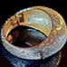 Vintage Castlecliff Hinged Cuff Bracelet, Gold tone, Rhinestones, Chunky...Chic!