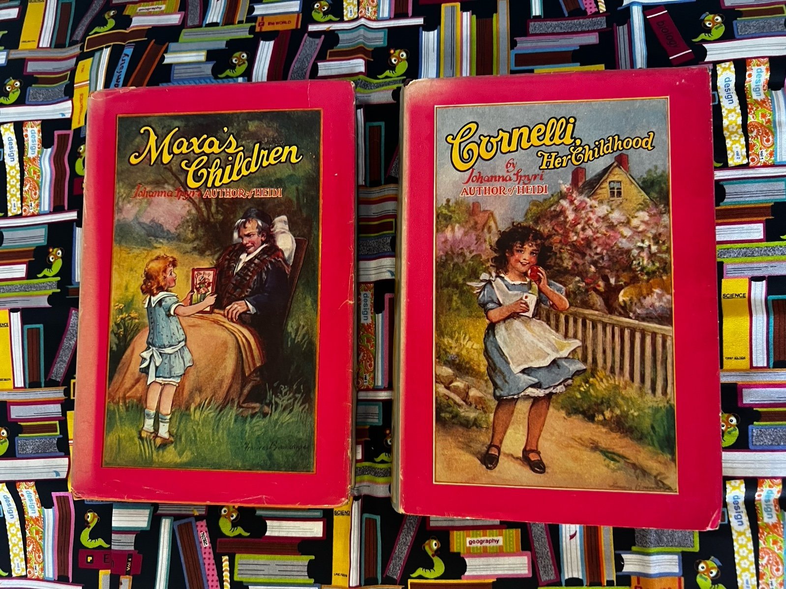 Vintage books by Johanna Spryi, Maxas children & Cornelli