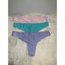 SOMA intimates Enbliss soft stretch thong 3 NEW pairs Blue Pink size XL