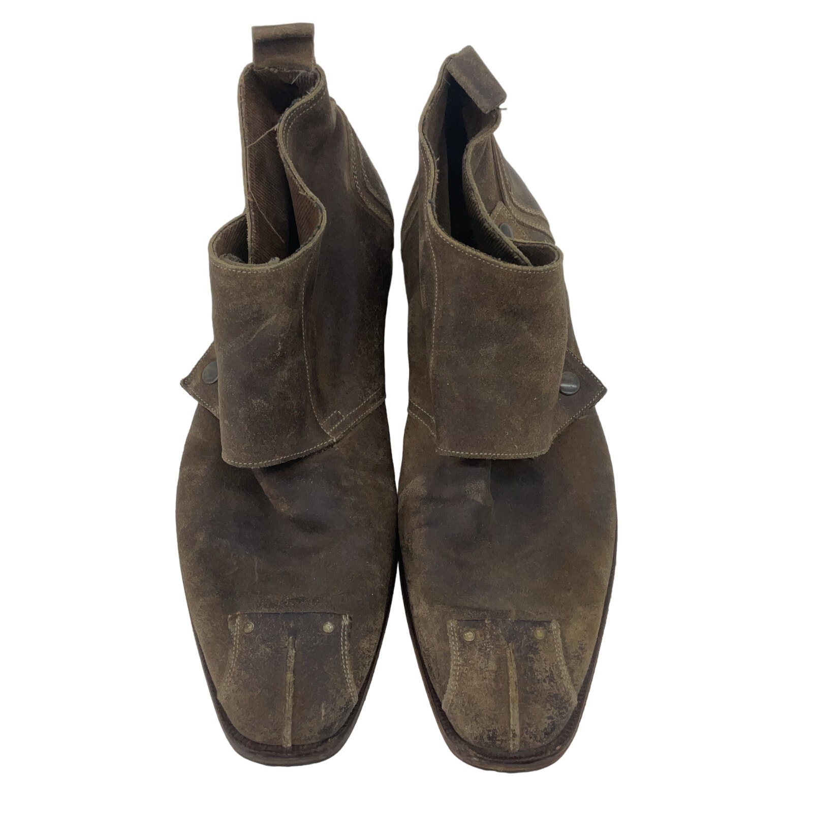 Gordon Rush Brown Suede Biker Boots Men Size 13 Preowned