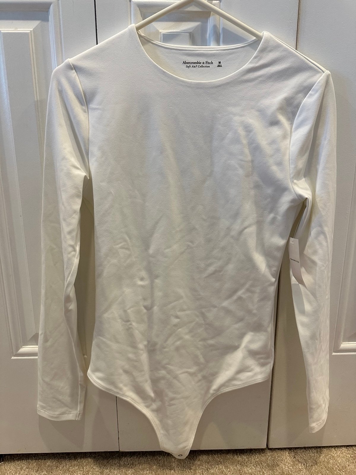 Abercrombie & Fitch Soft A&F Collection White bodysuit M NWT