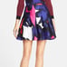 Diane Von Furstenberg Gemma Abstract Print Silk Pleated A Line Skirt Size 6