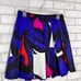 Diane Von Furstenberg Gemma Abstract Print Silk Pleated A Line Skirt Size 6