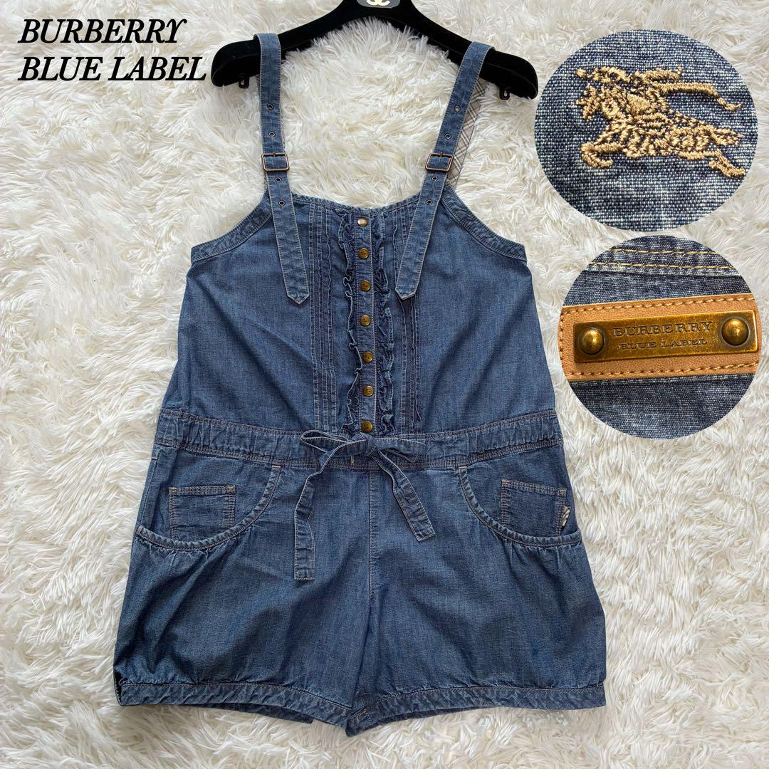Rare✨ Burberry Blue Label Overall Mini M Size Frill Denim