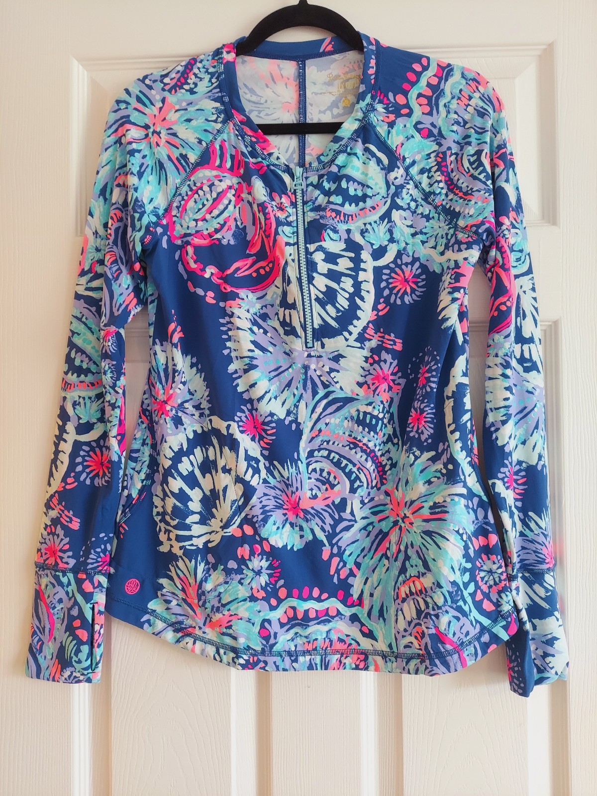 Lilly Pulitzer Delaynee Meryl UPF Gypsea Girl Rashguard Sun guard Small LUXLETIC
