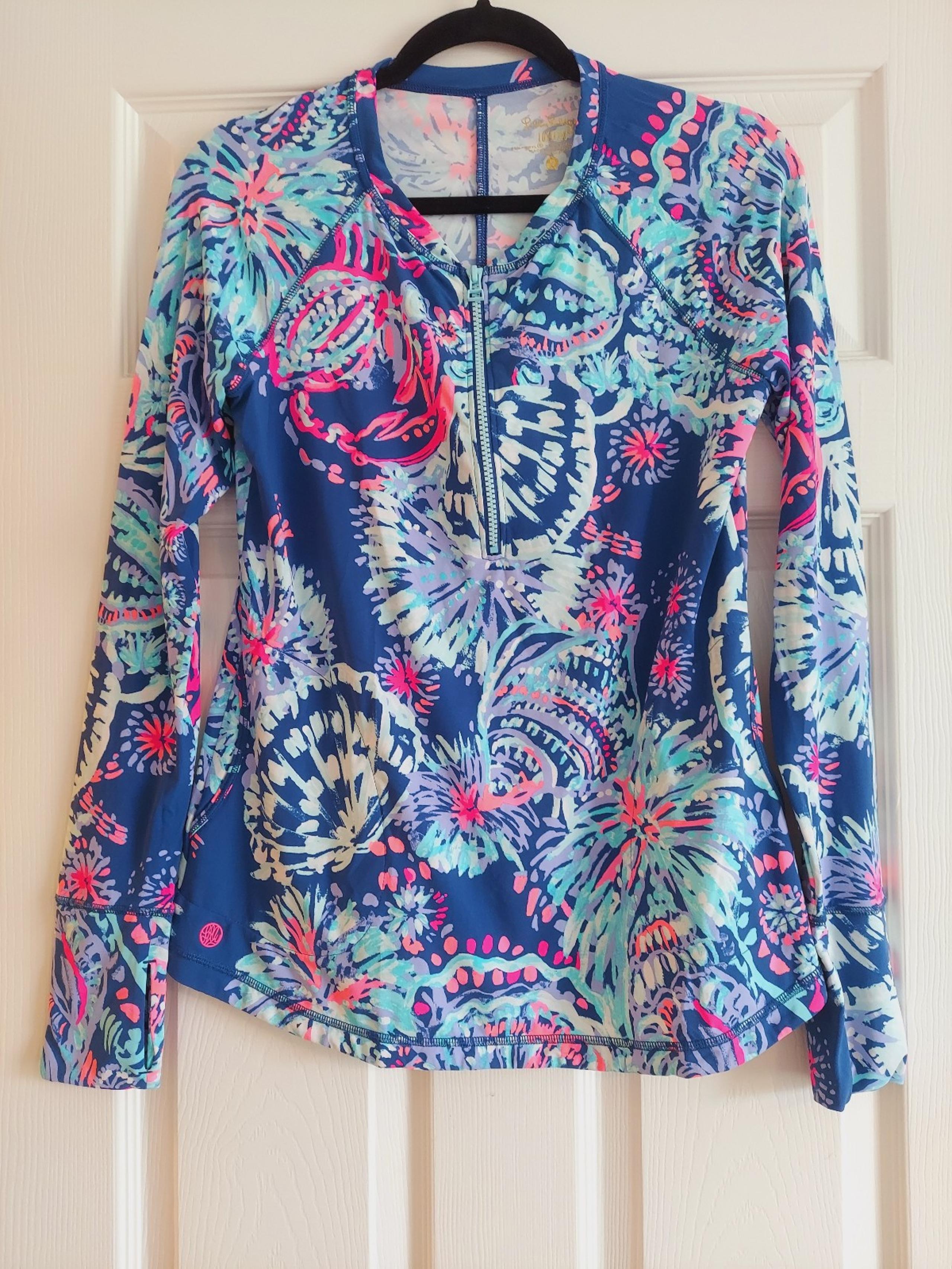 Lilly Pulitzer Delaynee Meryl UPF Gypsea Girl Rashguard Sun guard Small LUXLETIC
