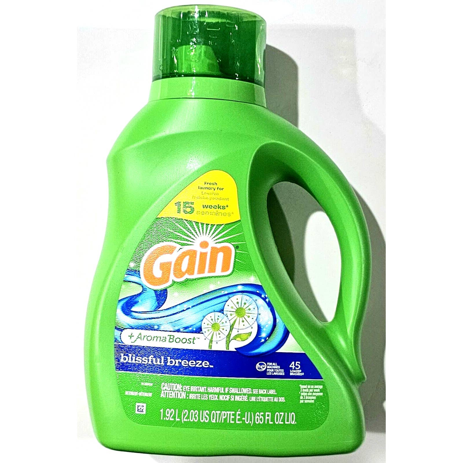 Gain Aroma Boost Blissful Breeze 45 Loads 65oz He Laundry Detergent