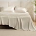 King Size Bedsure Light Beige Bamboo Derived Cooling Sheet Set