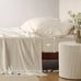King Size Bedsure Light Beige Bamboo Derived Cooling Sheet Set