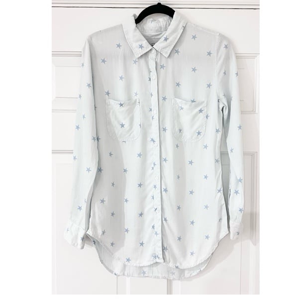 Rails Carter' Star Print Chambray Shirt size Small