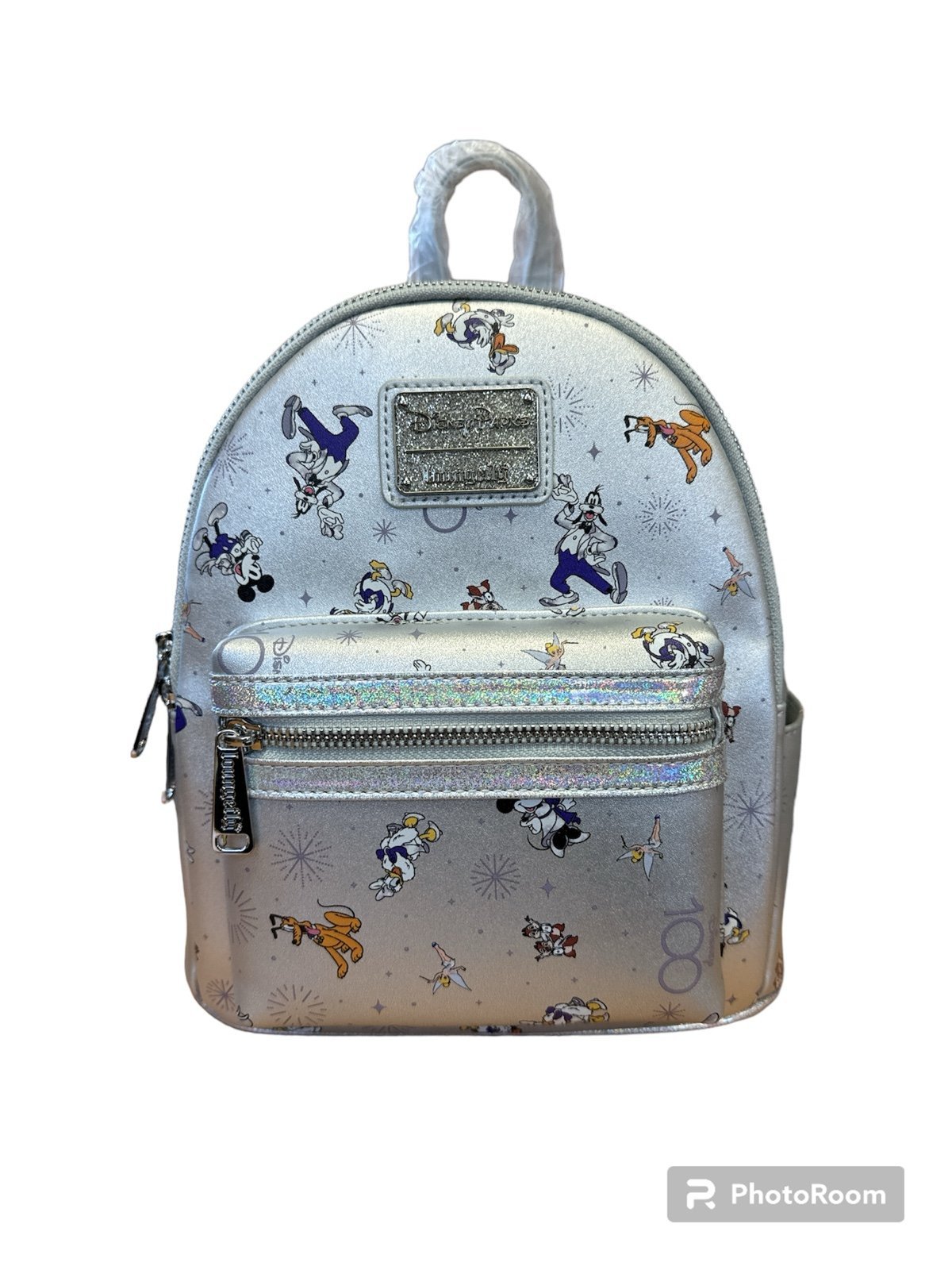 Silver Loungefly Mini backpack New