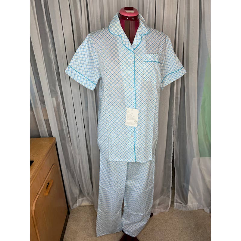 high discount blue set pajama white NTW floral Women high discount blue set pajama white NTW floral Women