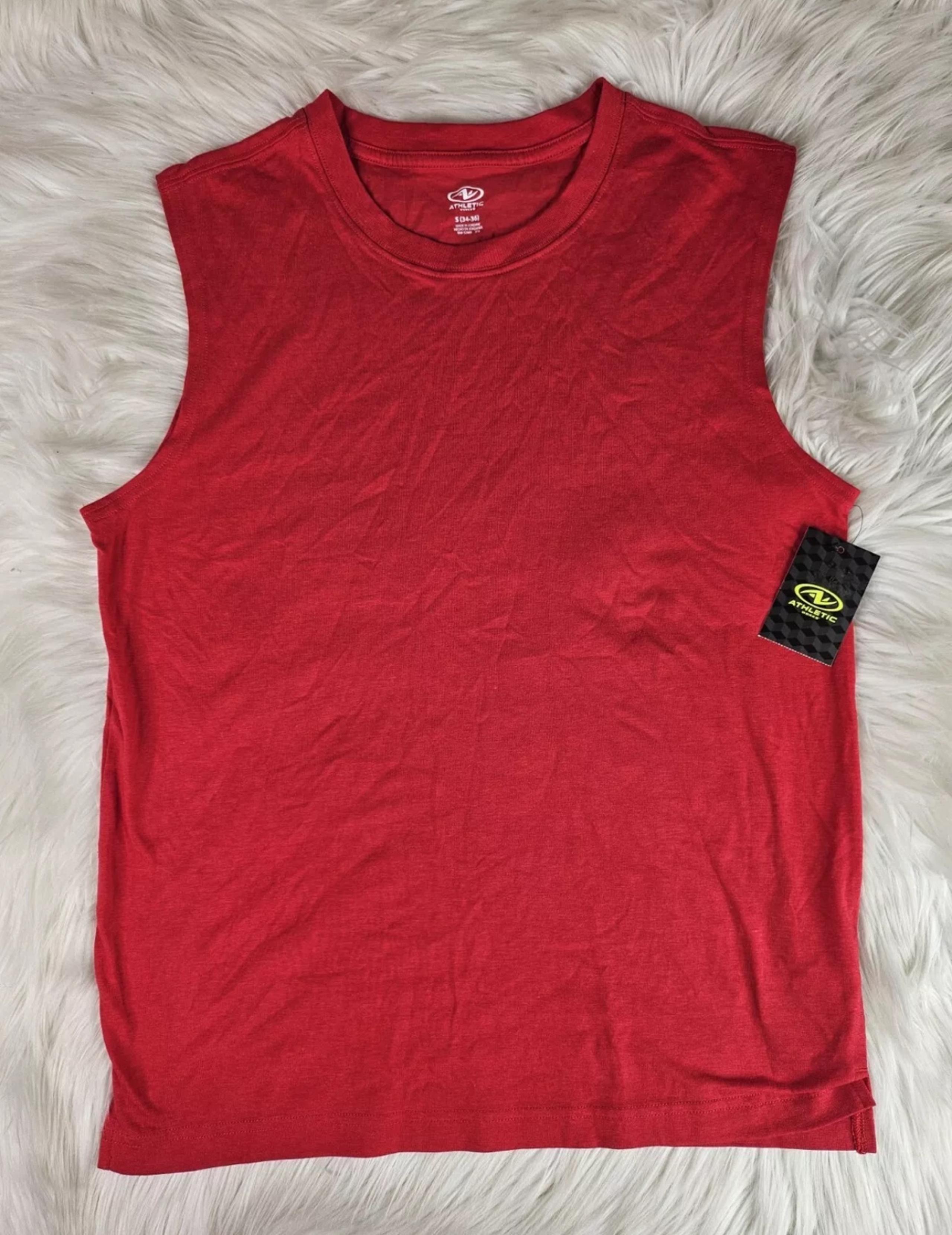 Men’s Athletic Works Tank Top Red NWT