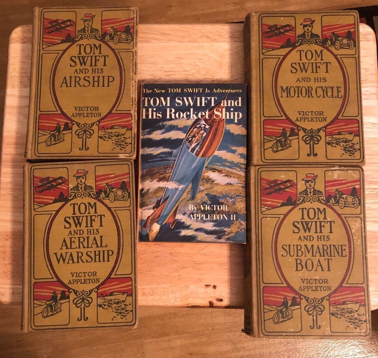Six Tom Swift books (added 1 more)