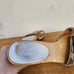 Vintage Coach Women's Y2K Monogram Juliet Heels Wood Clogs Tan Size 7