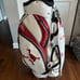 Oakley Skull Golf Bag 9.0 White / Red, Strap & Rain Cover Cart Caddy