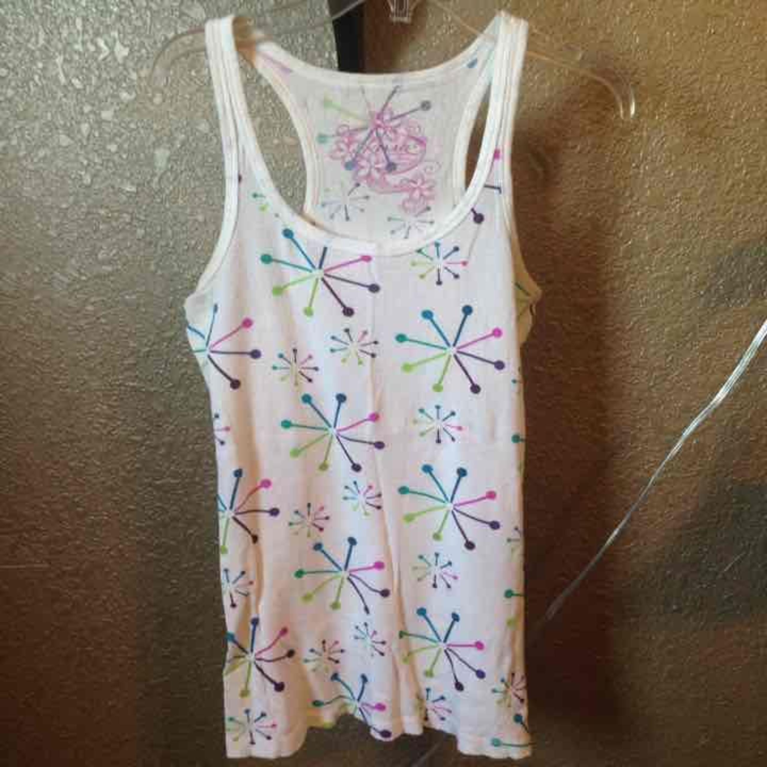 Sz M Kirra white star tank top
