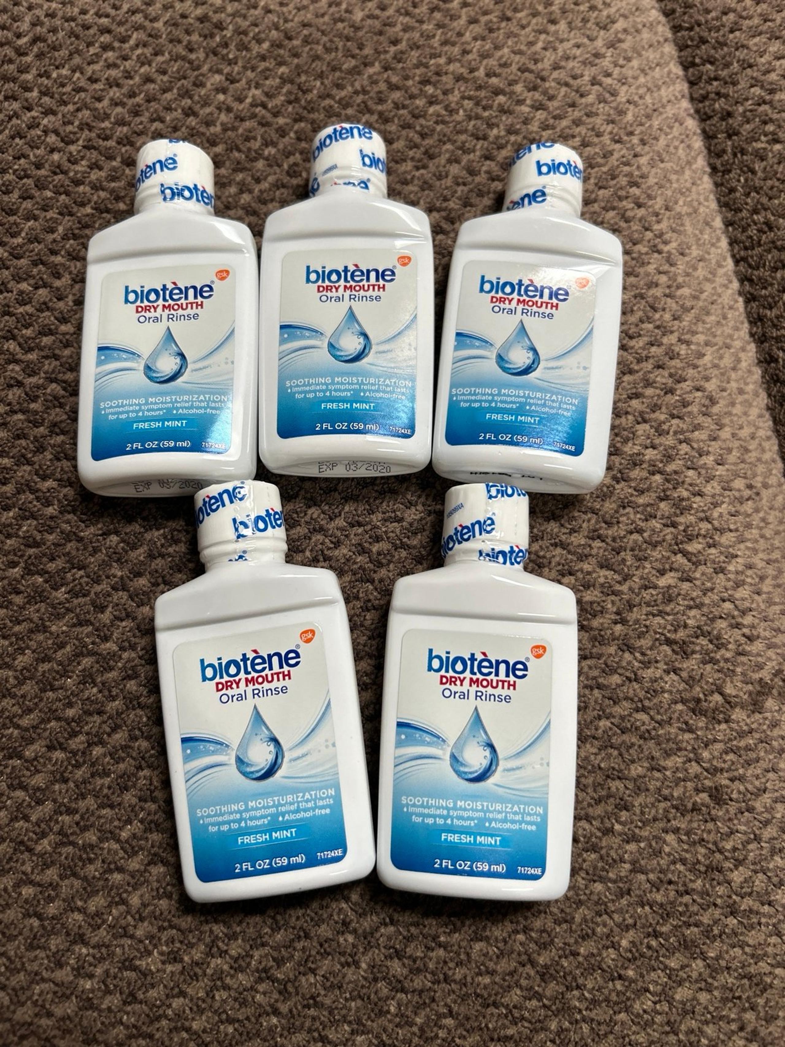 Biotene Dry Mouth Oral Rinse, Fresh Mint 8 oz (Pack of 5)!