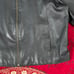 Vintage Wilsons Genuine Leather M. Julian Black Biker Bomber Jacket Size XL