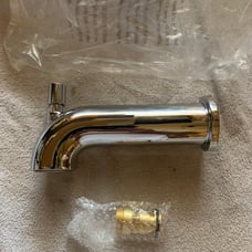 Delta RP93273 Push Diverter Tub Spout In Chrome Open box original box