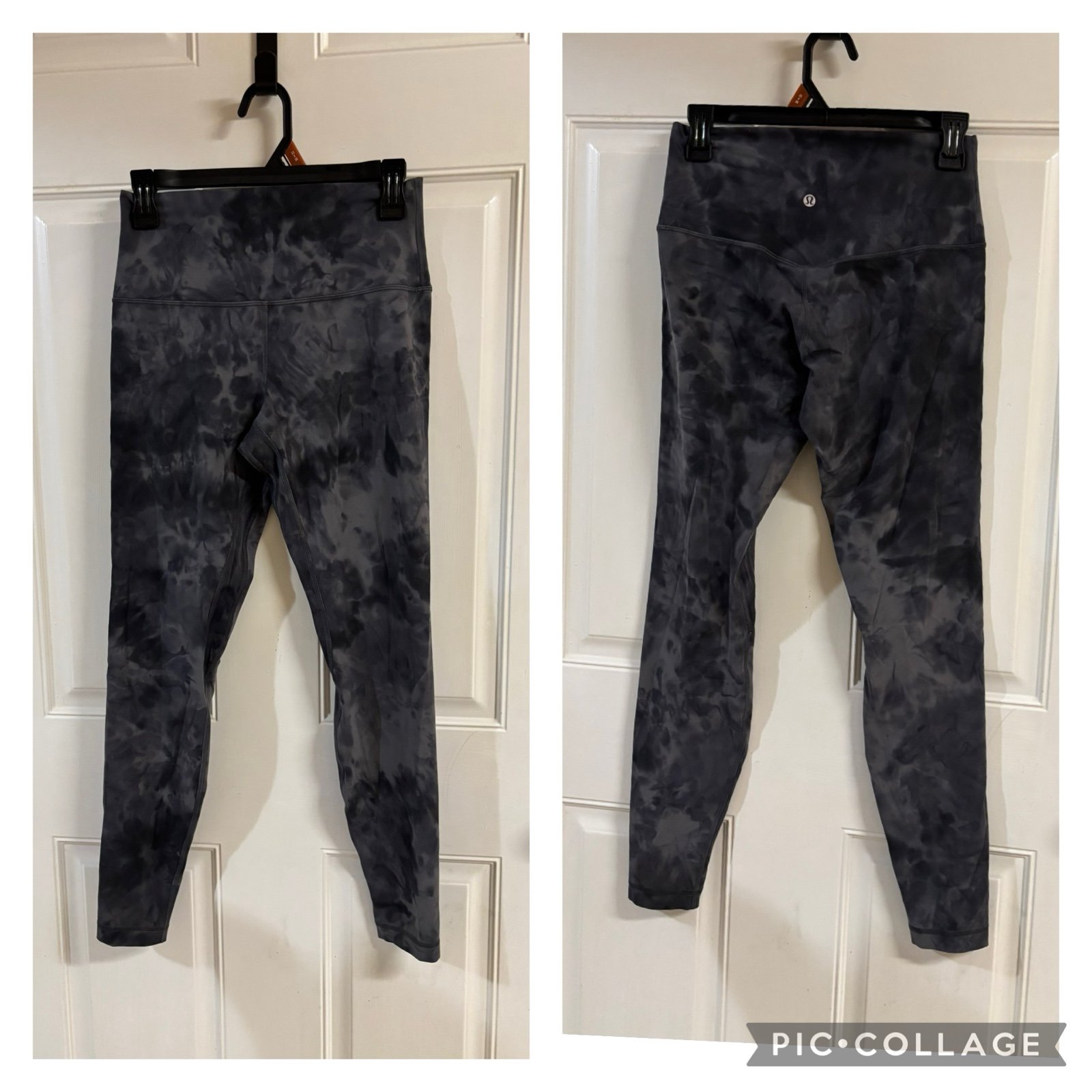 Size 8 Lululemon Diamond Dye Pitch Grey Graphite Grey Align High-Rise 28 leggin