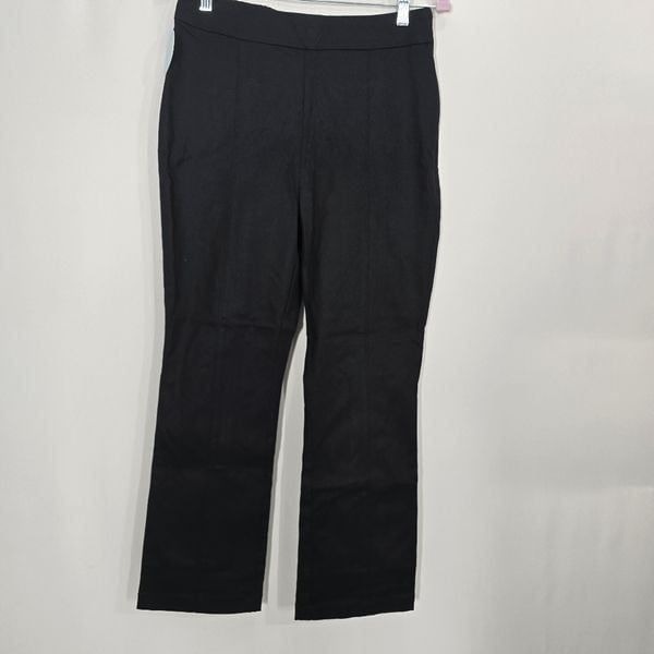 Hill House Black Stretch Cotton The Claire Pants Medium