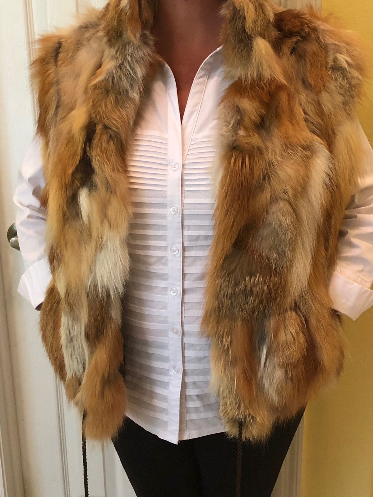 Natural Fox Fur Vest