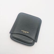 Coach Leather Card Case Slide-Type Unisex