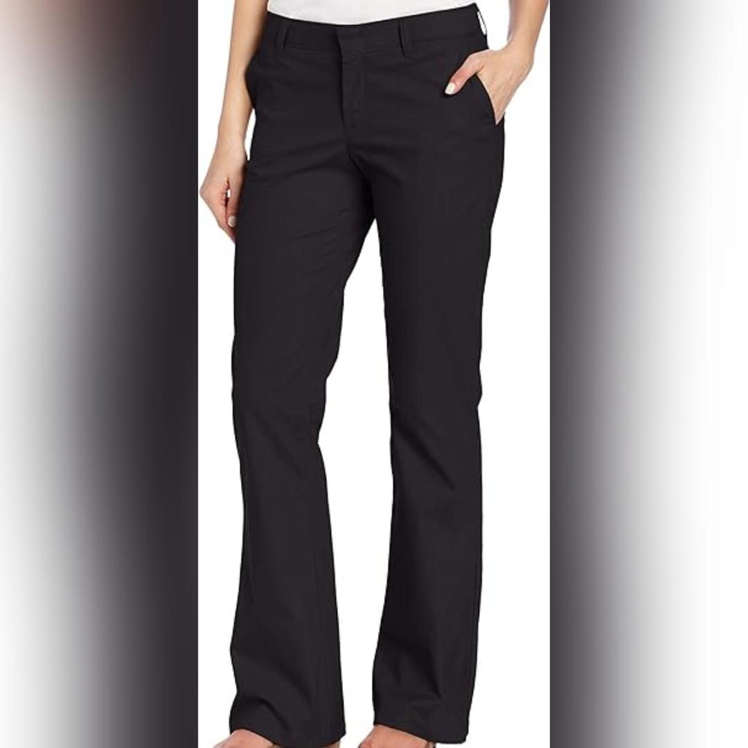 NWT Dickies Women's Flat Front Stretch Cotton Blend Pants, 22R