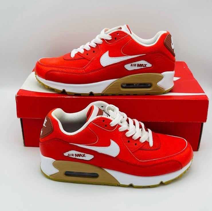 Nike Air Max 90 Orange Red Color Sneaker 7
