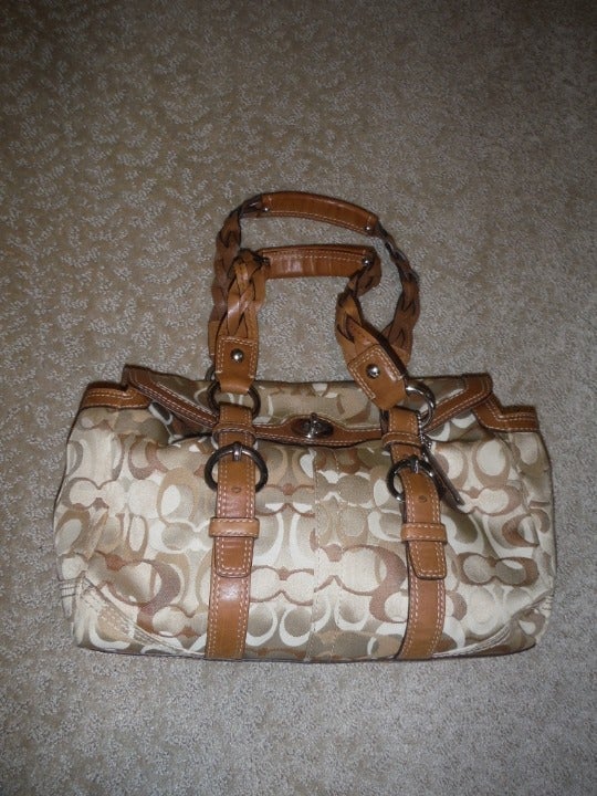 Coach Signature Hobo Purse Excellent
