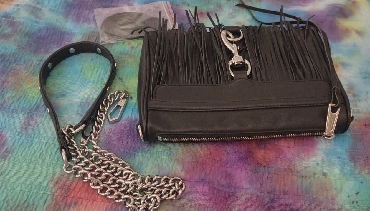 Rebecca minkoff Pristine condition never used black fringed purse