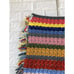 Vtg Afghan Crochet Blanket Throw Retro Colors 31” X 52”