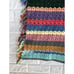 Vtg Afghan Crochet Blanket Throw Retro Colors 31” X 52”