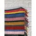 Vtg Afghan Crochet Blanket Throw Retro Colors 31” X 52”