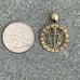 Vintage 14K Yellow Gold Libra Scales Zodiac or Astrology Mexican Charm
