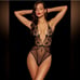 Honey Birdette Whitney Black Bodysuit