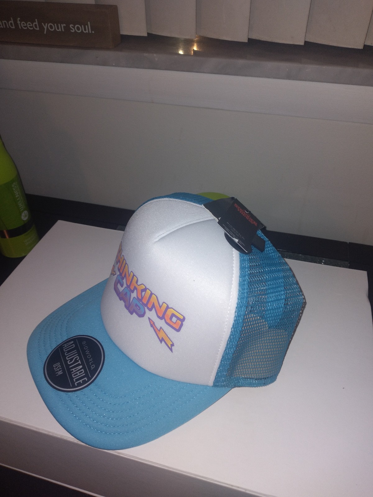 Dustin thinking cap
