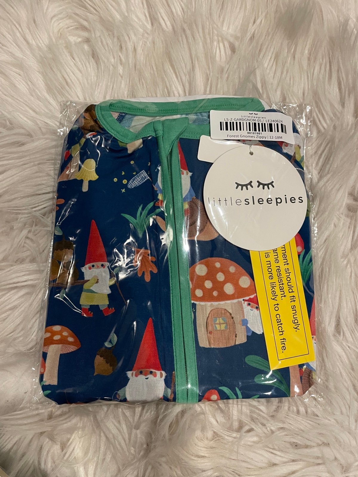 Little Sleepies forest gnomes zippy