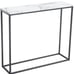 41 Faux Marble Console Table for Entryway, Modern Sofa Table for Living Room