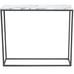 41 Faux Marble Console Table for Entryway, Modern Sofa Table for Living Room