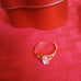 10K Gold Vintage Pink Ice Marquise Ring
