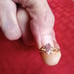10K Gold Vintage Pink Ice Marquise Ring