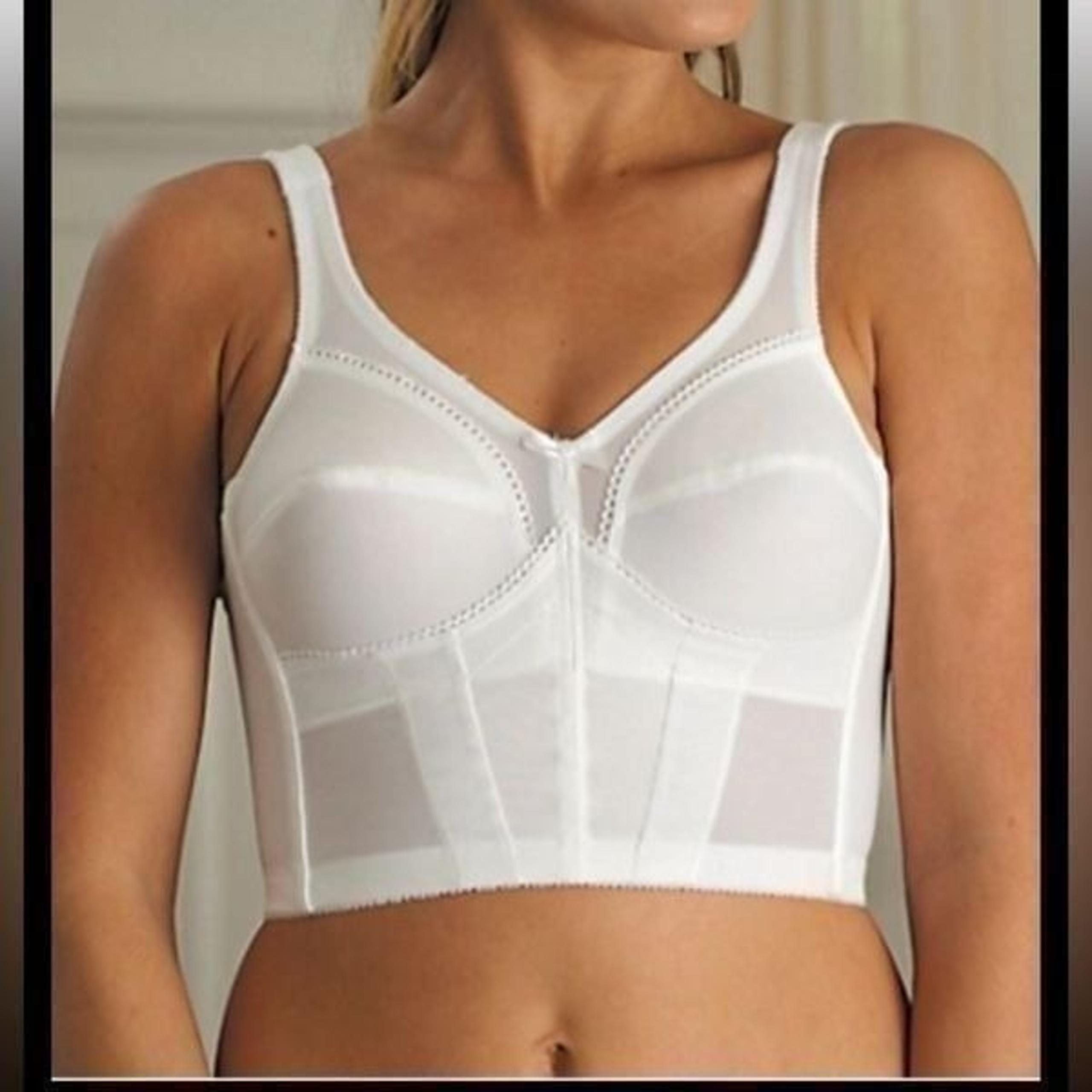 Carnival Full Figure 3/4 Longline Bra 710/720 Bustier Unlined V-neck