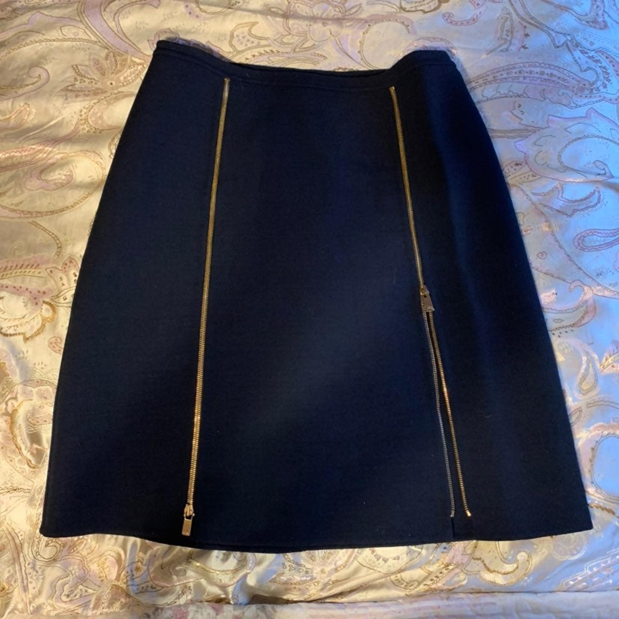 Michael Kors Italy Wool A.Line Skirt