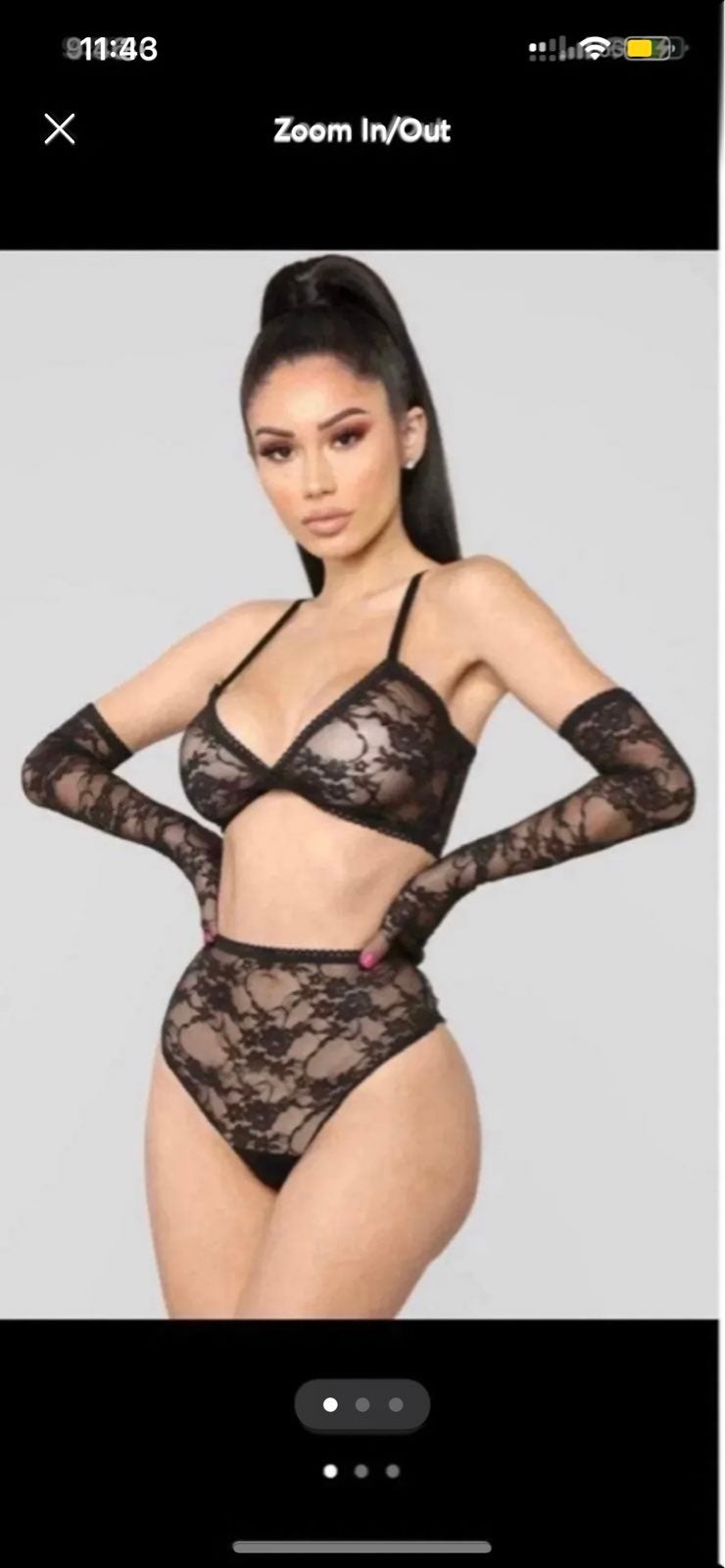 FASHION NOVA 3 PIECE LINGERIE SET✨