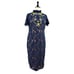 Lovedrobe Women’s Plus Sheath Dress Lace Embroidered Midi Blue Floral Size 18